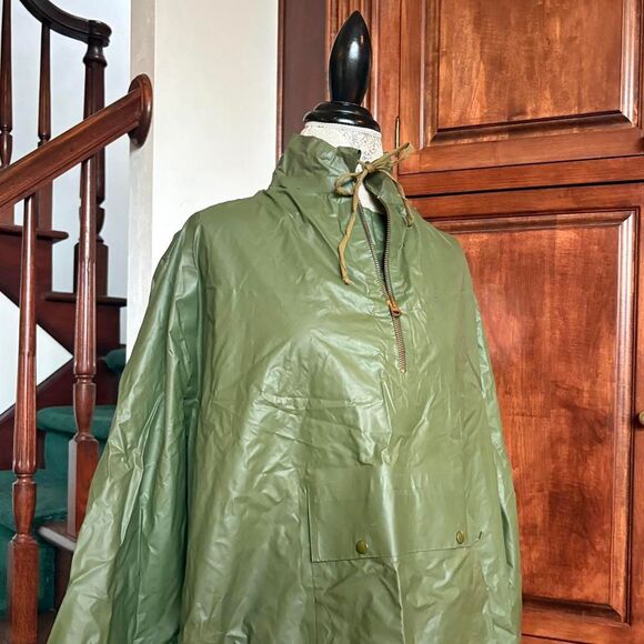 Von Lengerke & Antoine Rain Poncho Vintage Army Military 1940s 1960s WW2 Capone - Picture 3 of 7